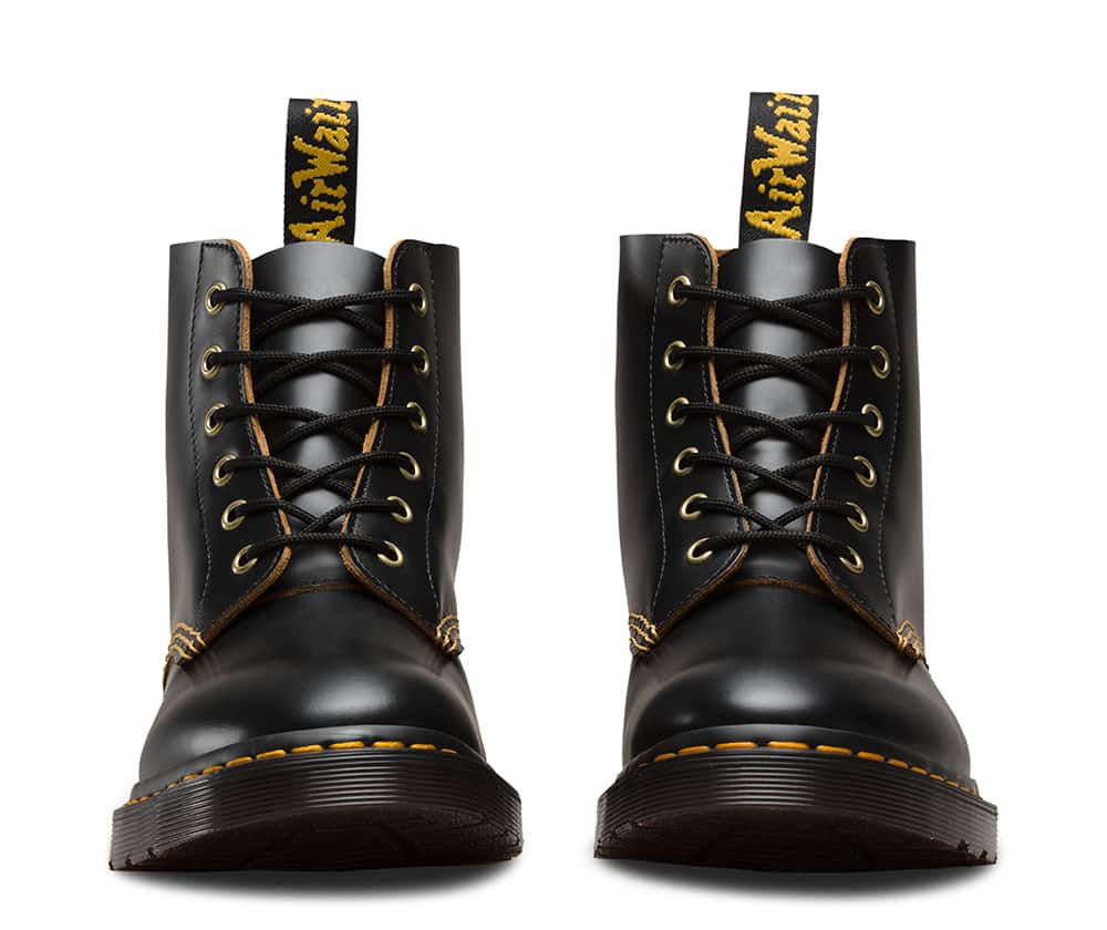 Dr. Martens 101 Black Vintage Smooth 6-Eye Boot - Image 3