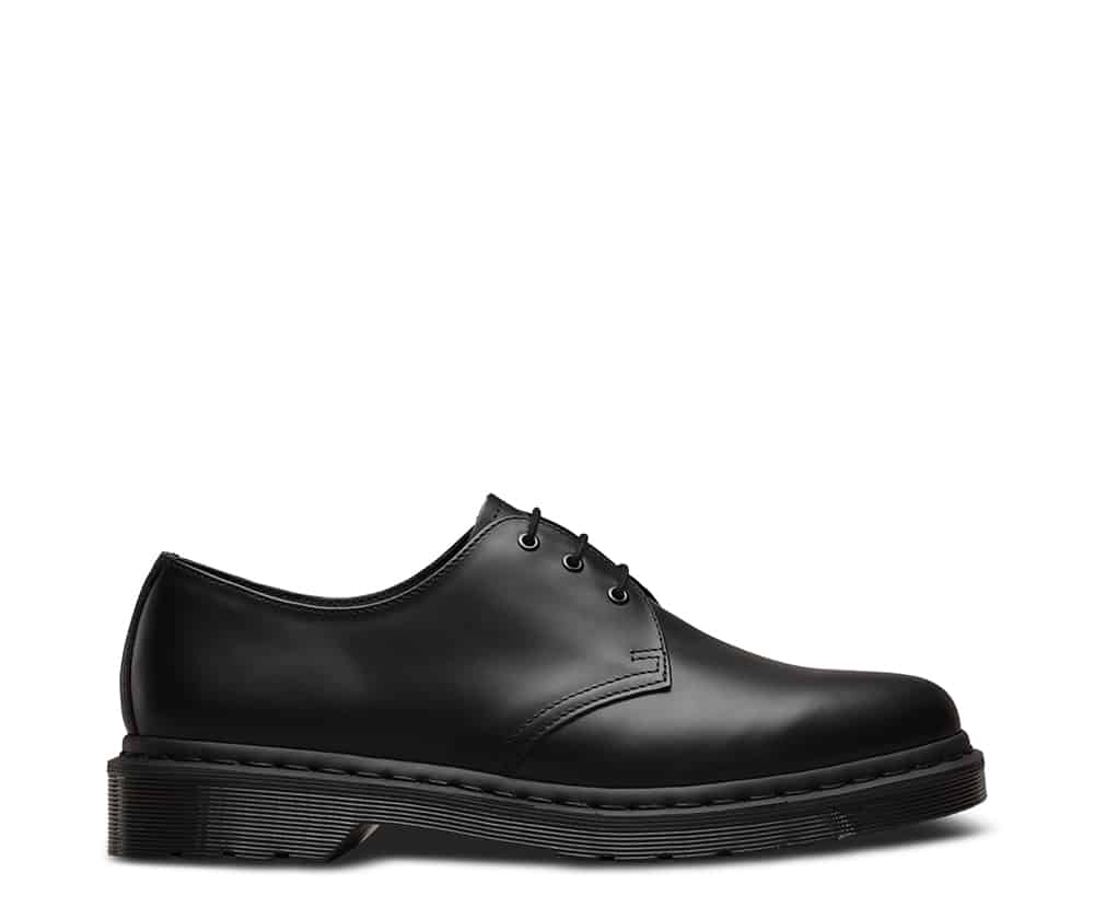 Dr. Martens 1461 Black Mono Smooth 3-Eye Shoe - Image 2