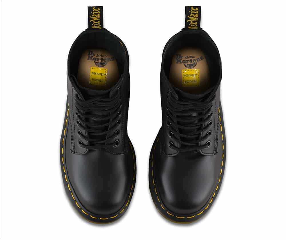 Dr. Martens 1919 Black Fine Haircell Steel Toe 10-Eye Boot - Image 7