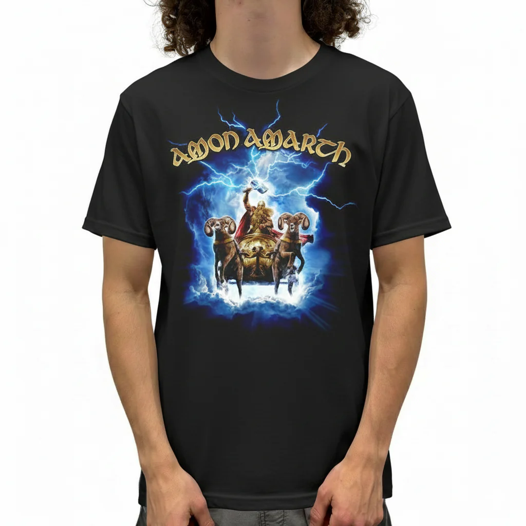 Amon Amarth Thor Crack the Sky T-Shirt - Image 2