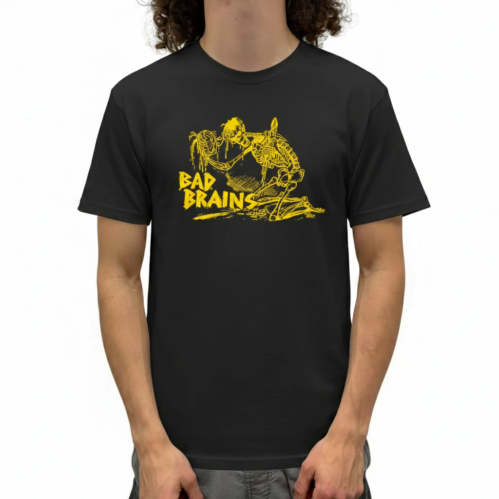 Bad Brains Yellow Skeleton T-Shirt - Image 2