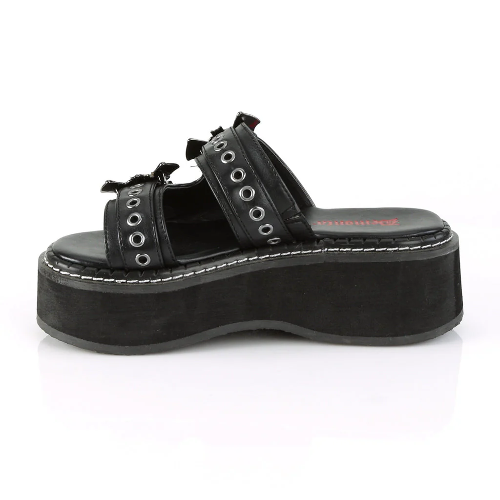 Demonia Bat Buckle Platform Sandal - Image 3
