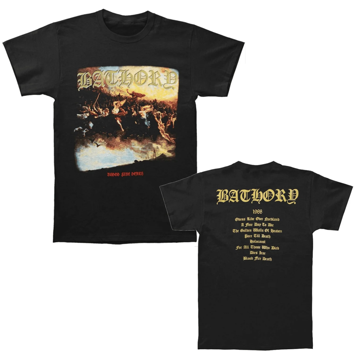 Bathory Blood Fire Death T-Shirt