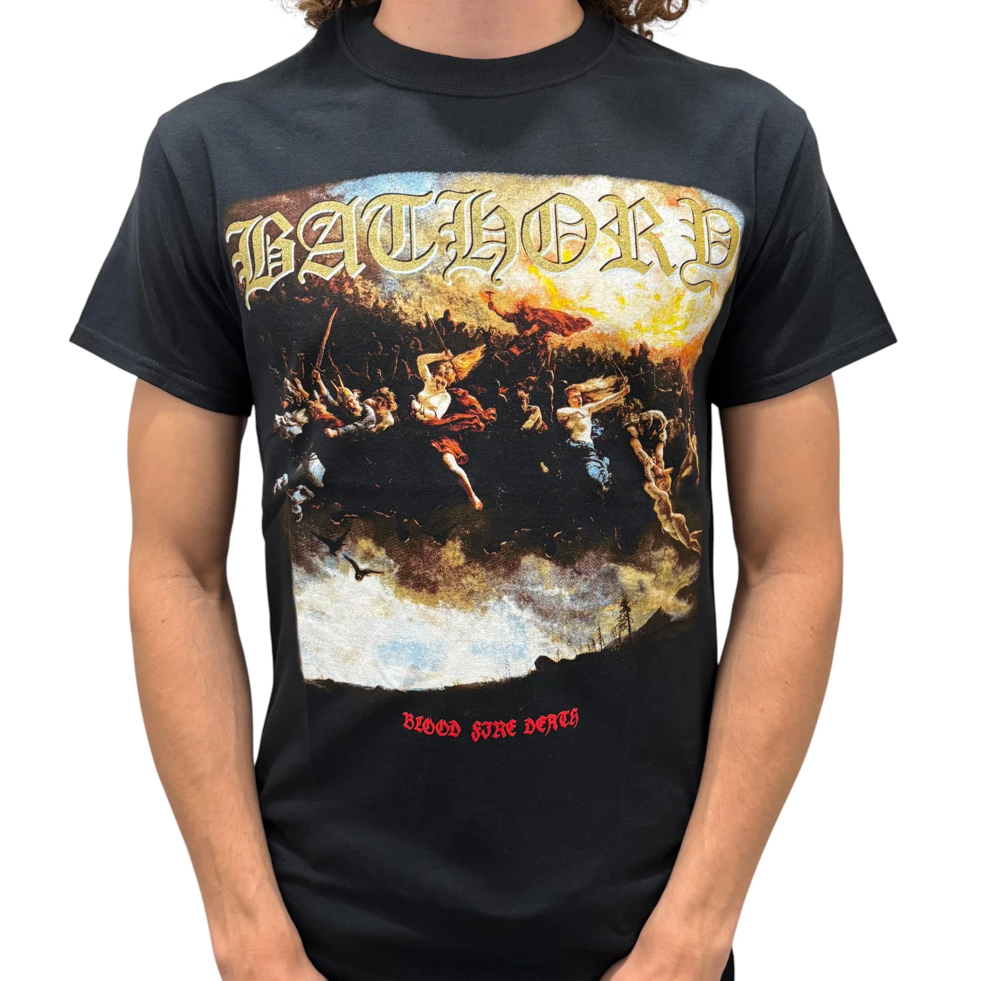 Bathory Blood Fire Death T-Shirt - Image 2