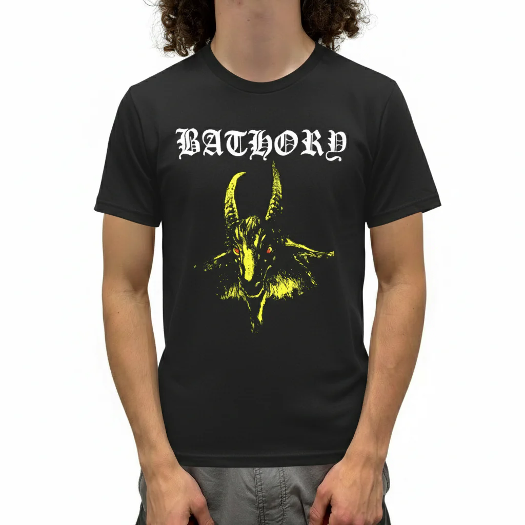 Bathory Yellow Goat T-Shirt - Image 2
