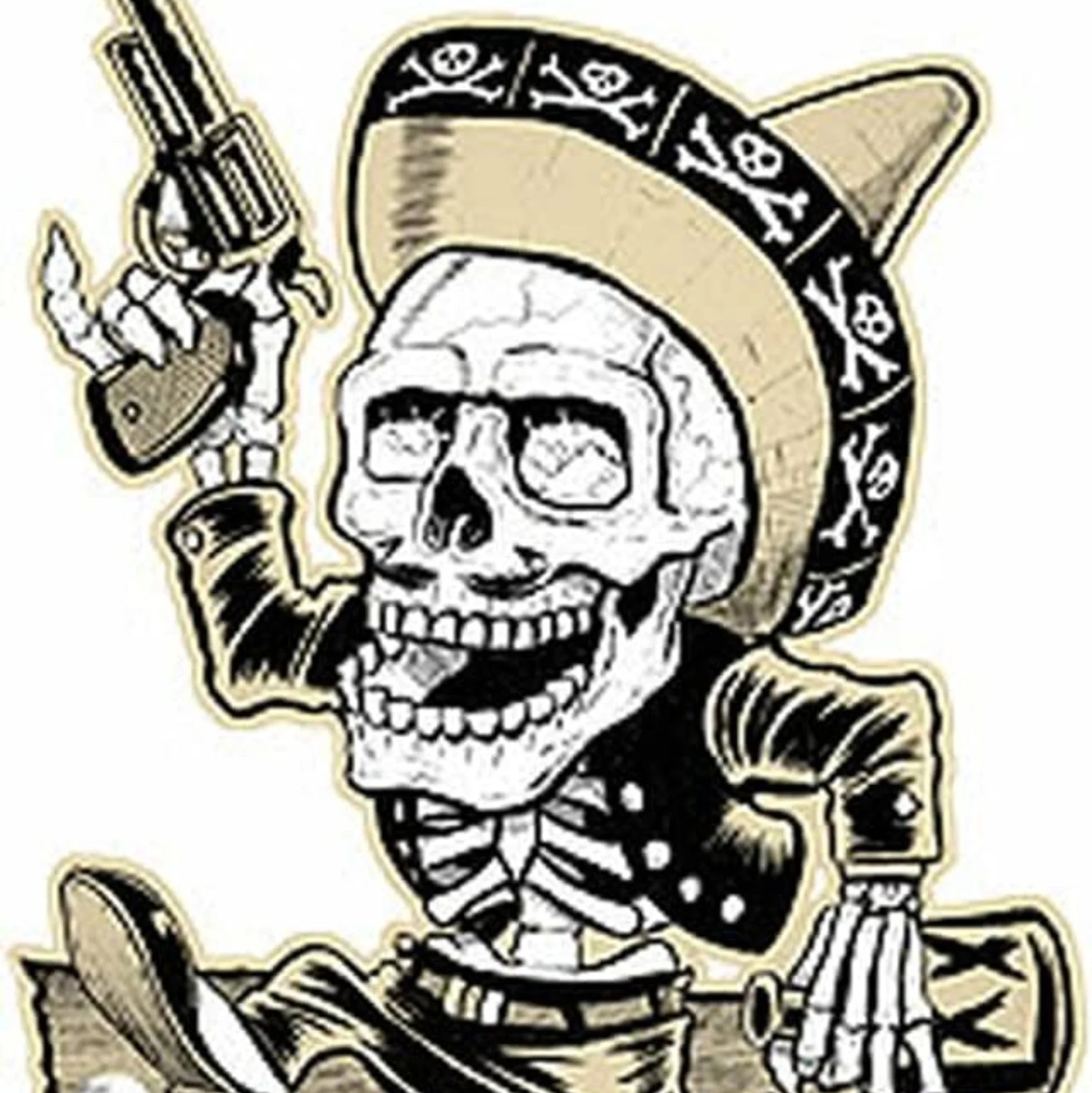 Ben Von Strawn Muertos Sticker