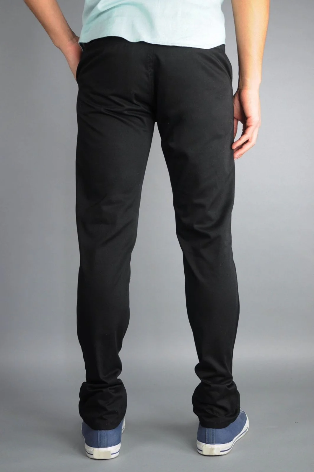 Black Chino Pants by Neo Blue - Image 2