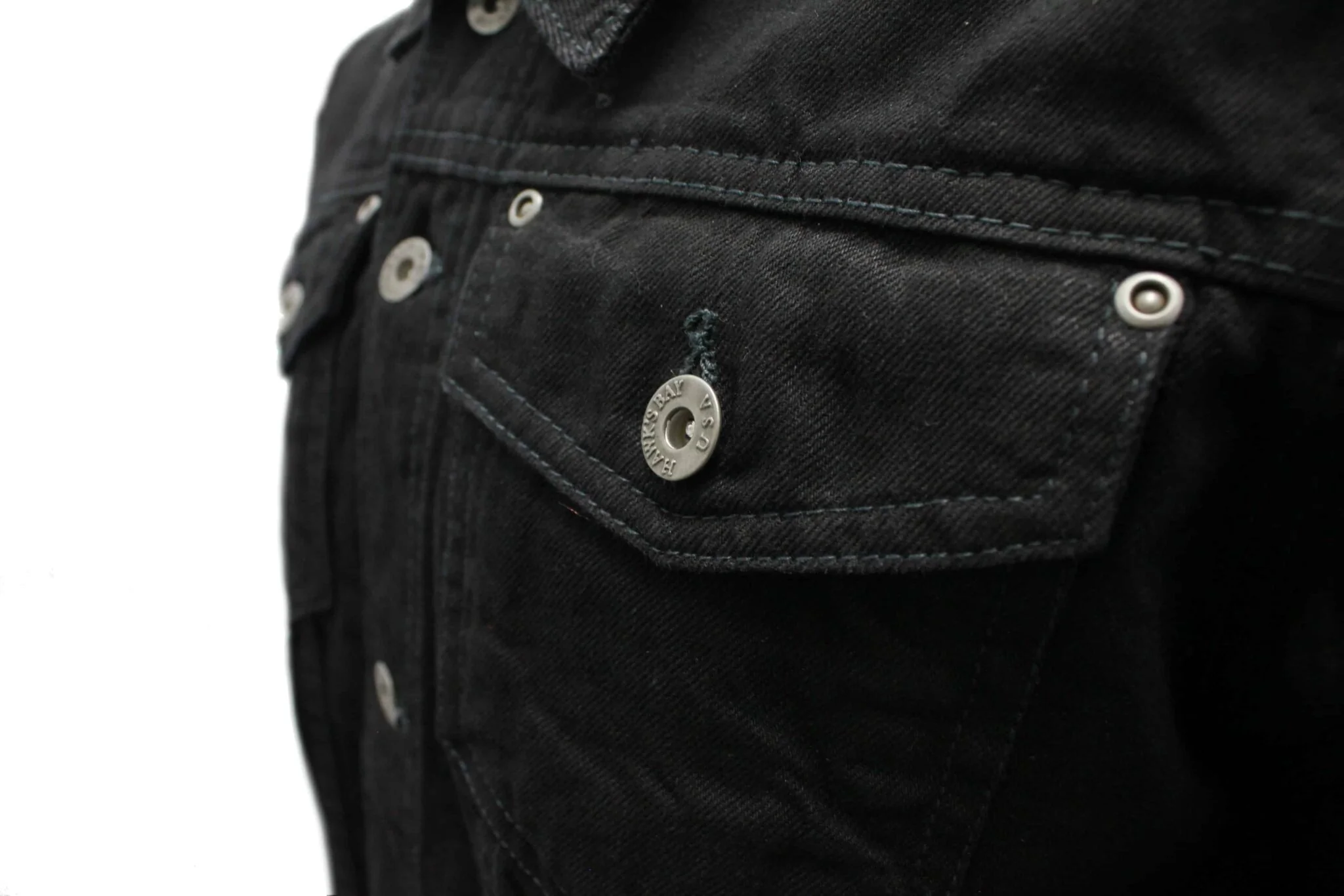 Premium Black Denim Trucker Jacket - Image 4