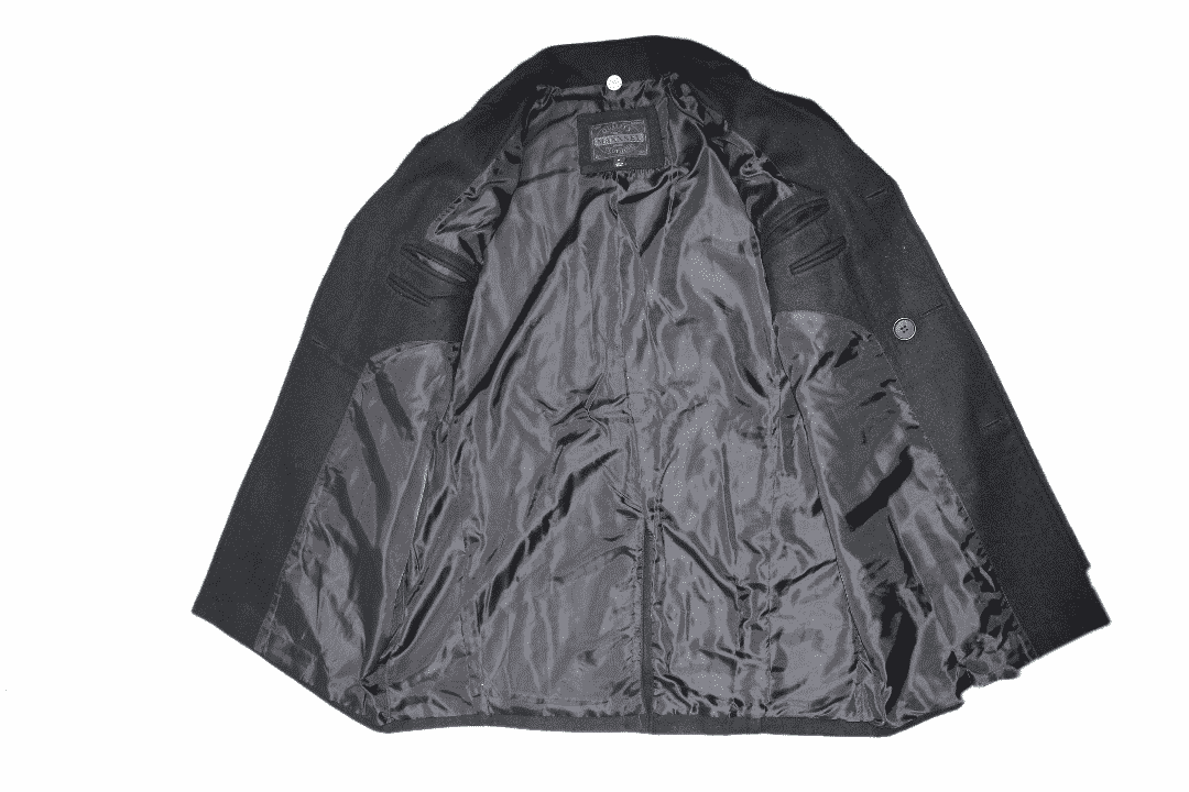 Black Double Breasted Pea Coat - Image 4
