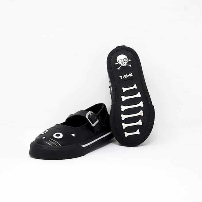 TUK Black Kitty Mary Jane Toddler Sneaker A9725 - Image 4