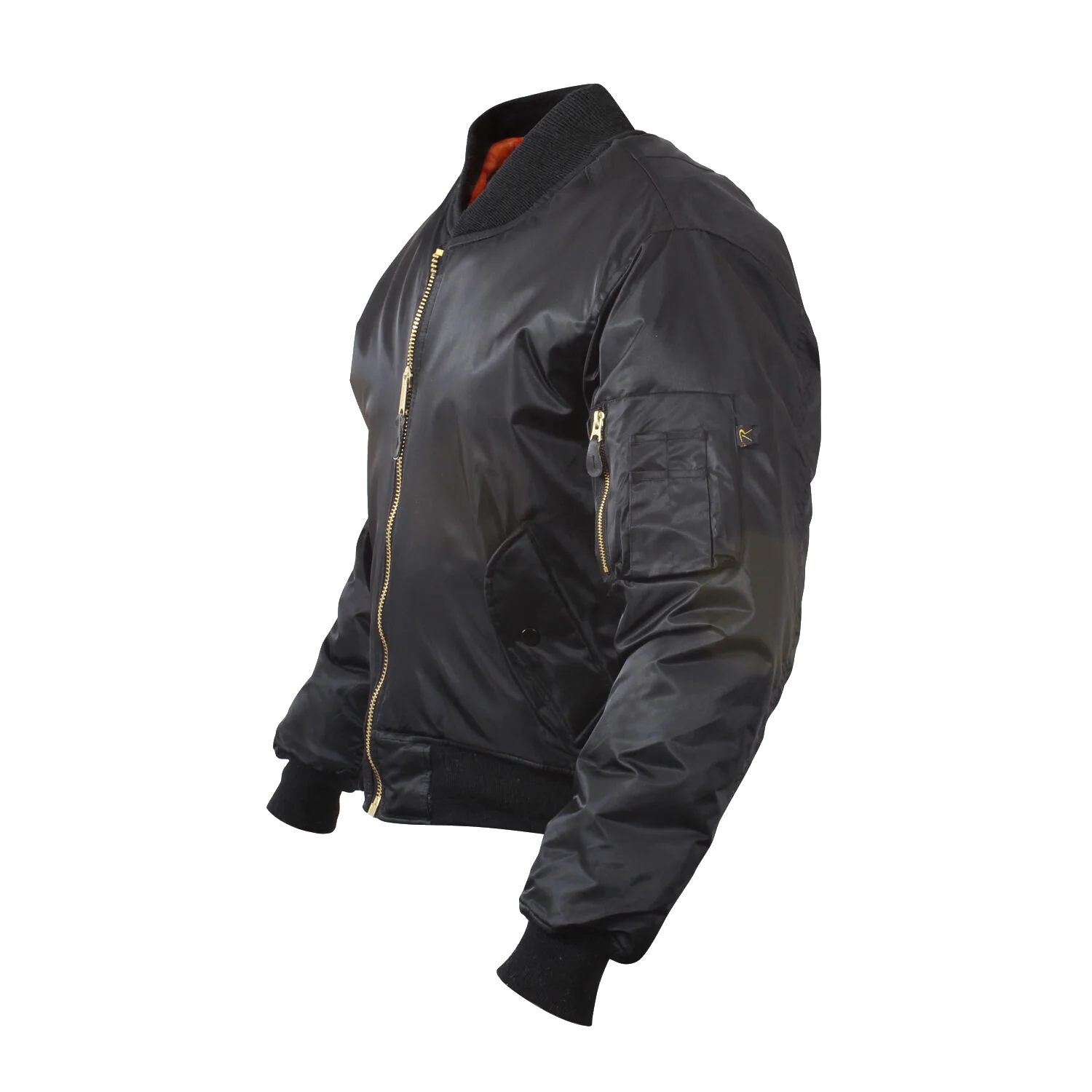 Rothco Black MA-1 Flight Bomber Jacket - Image 2