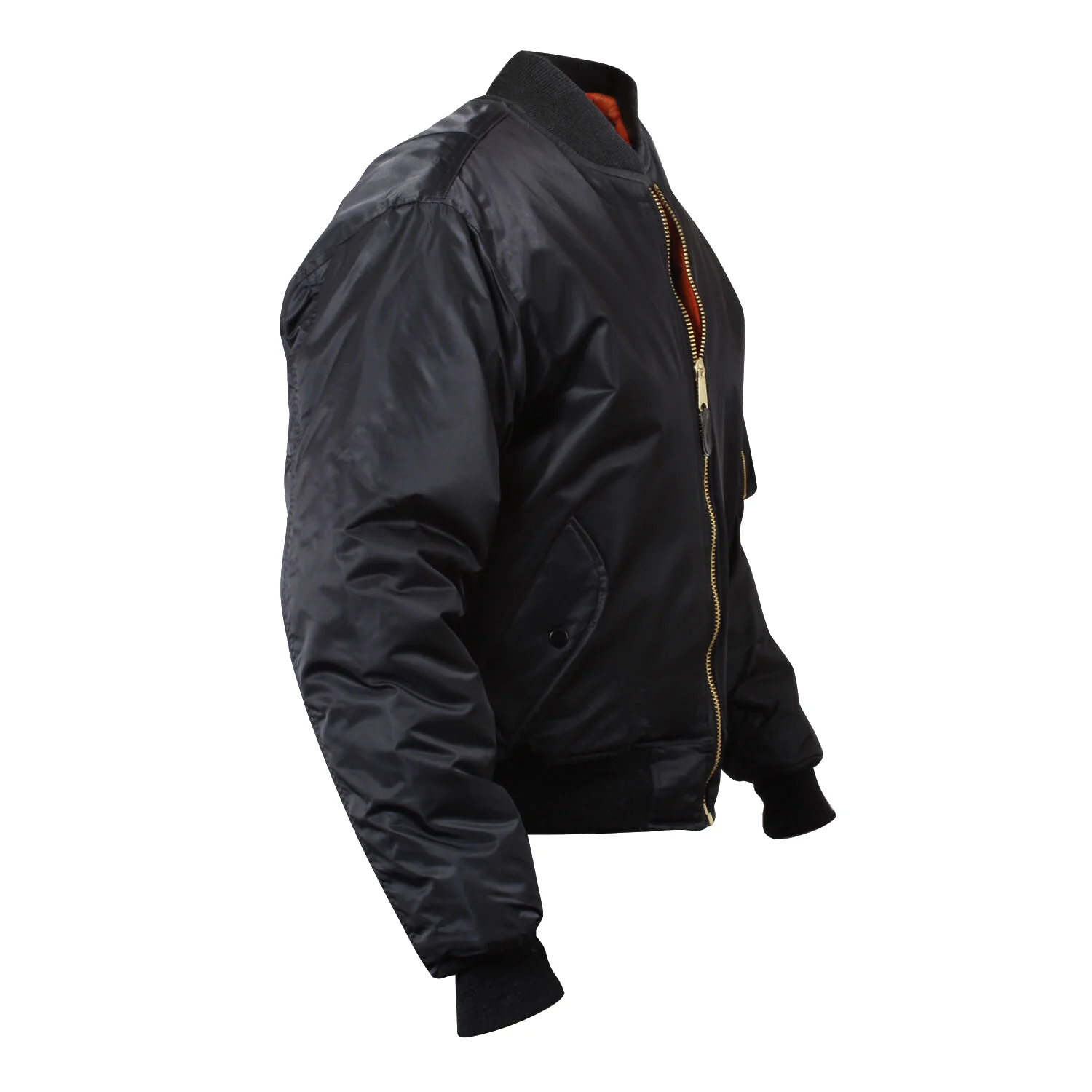 Rothco Black MA-1 Flight Bomber Jacket - Image 3