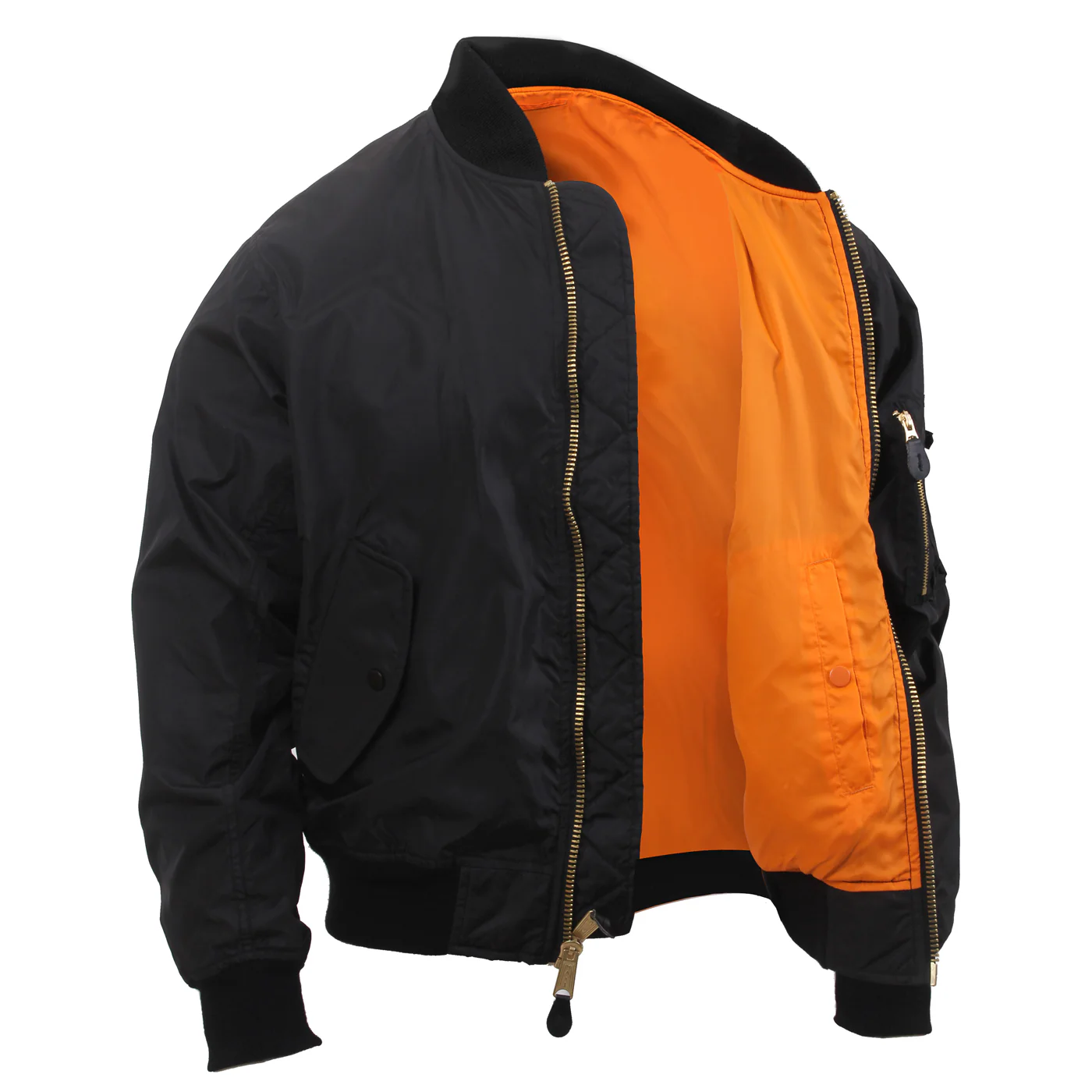 Rothco Black MA-1 Flight Bomber Jacket - Image 5