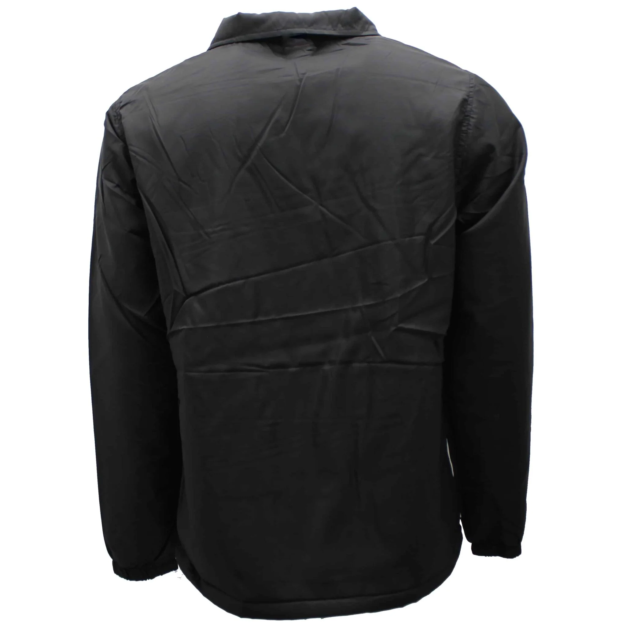 Black Sherpa Lined Windbreaker Jacket - Image 2
