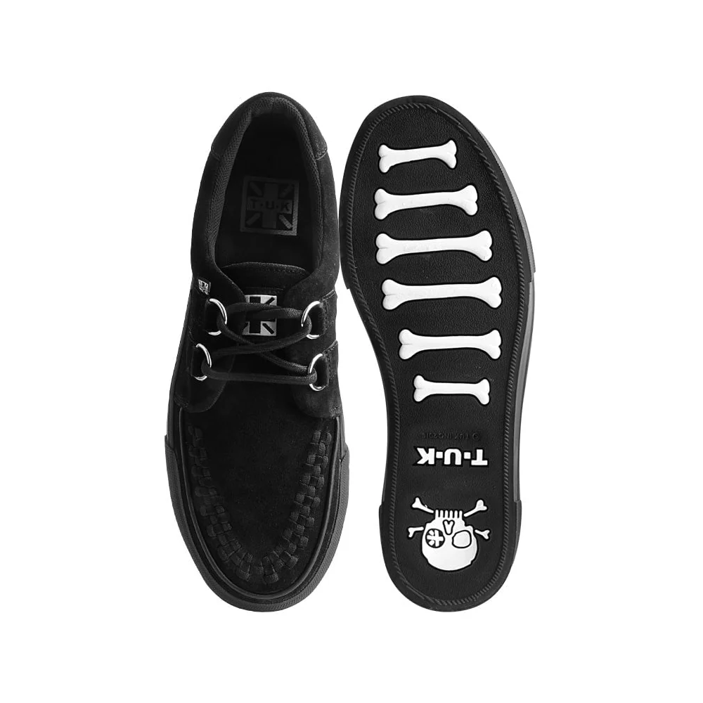 TUK Black Suede Platform Creeper Sneaker - Image 4