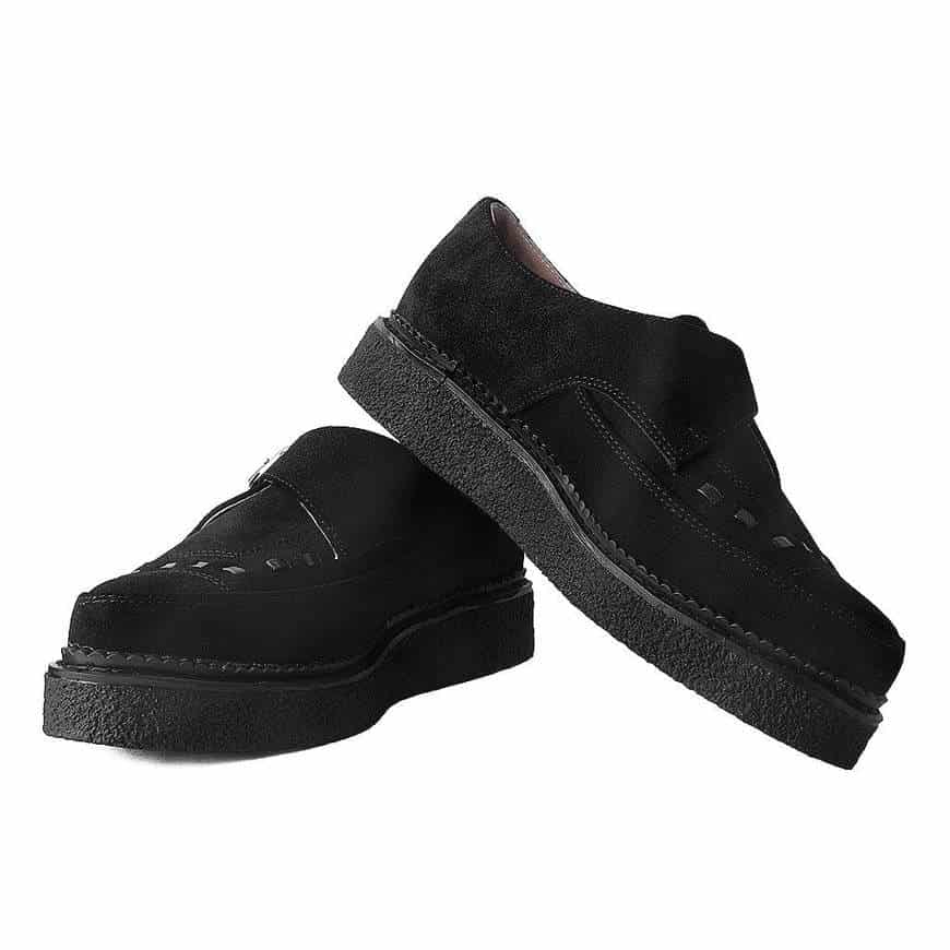 TUK Black Suede Pointed Original Creeper D9765 - Image 3