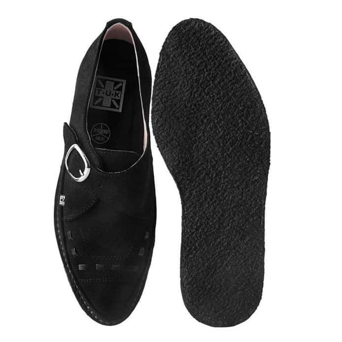 TUK Black Suede Pointed Original Creeper D9765 - Image 4