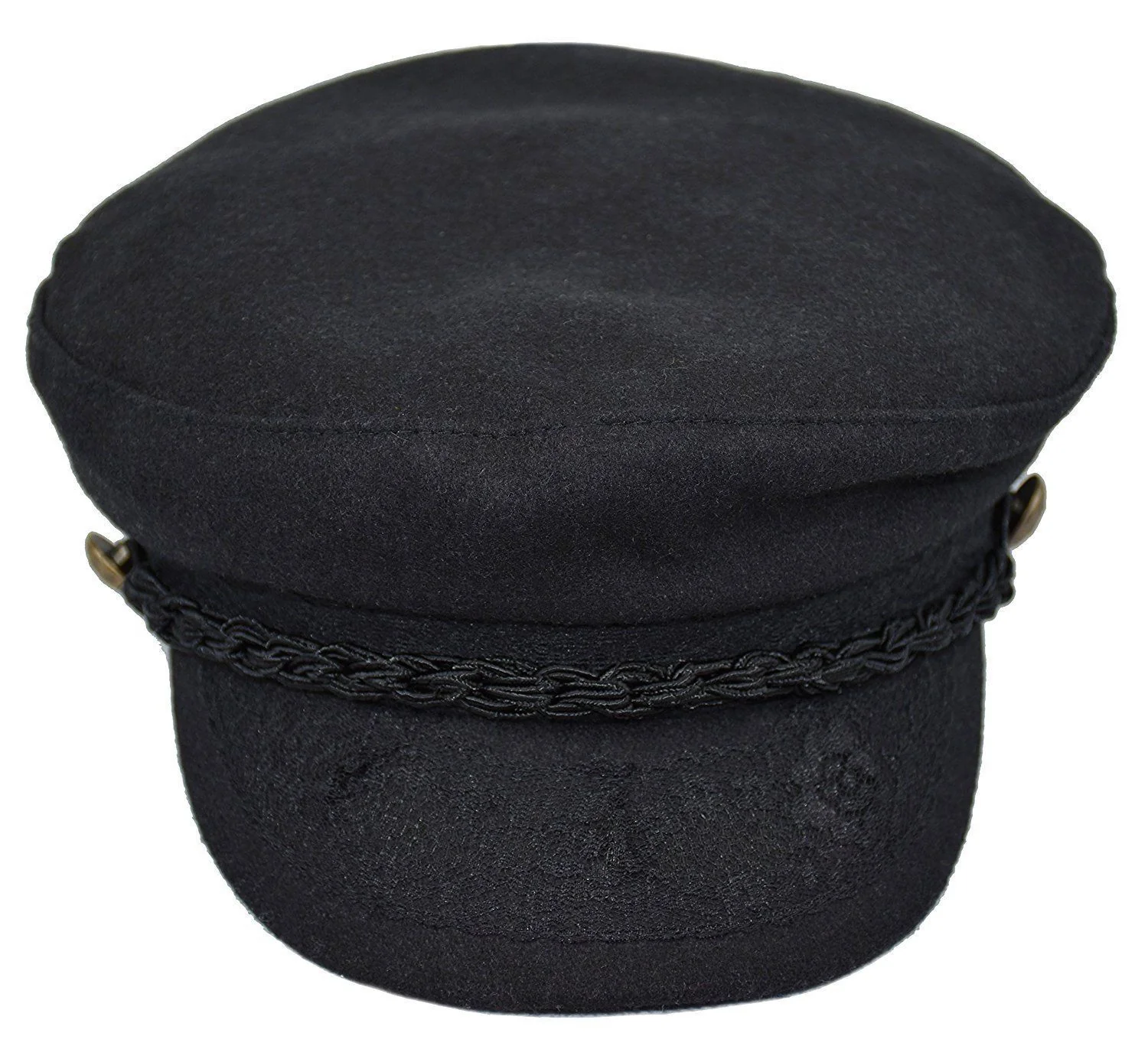 Black Wool Greek Fisherman Hat - Image 3