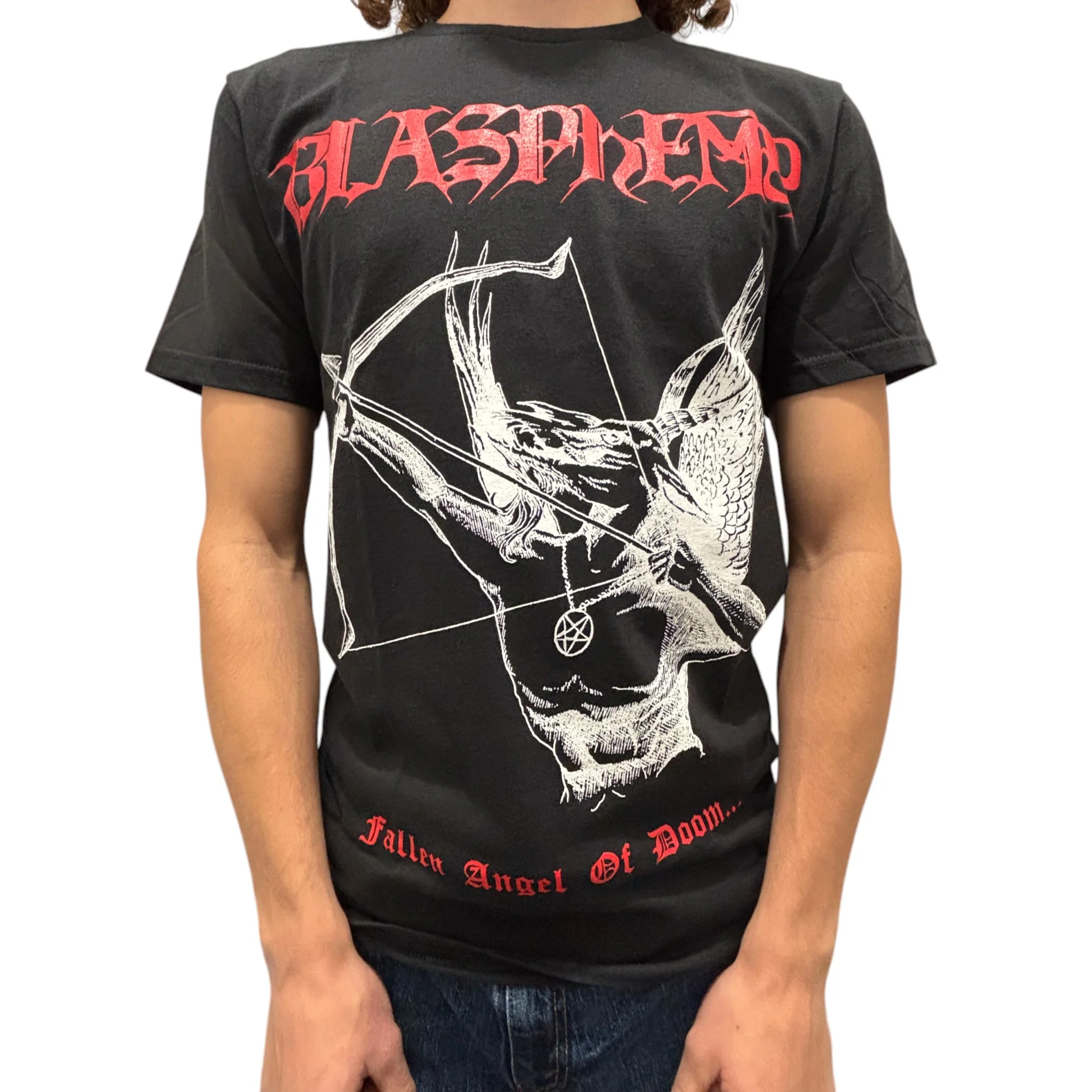 Blasphemy Fallen Angel of Doom T-Shirt - Image 3