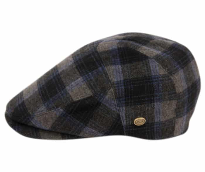 Blue and Gray Plaid Ivy Cap - Image 2