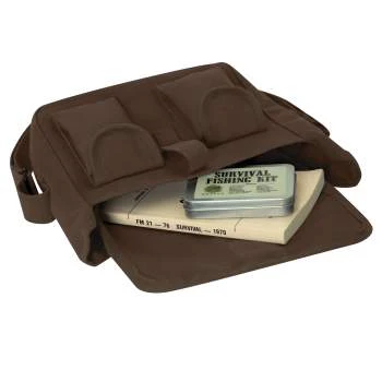 Brown Canvas Ammo Shoulder Bag - Image 4