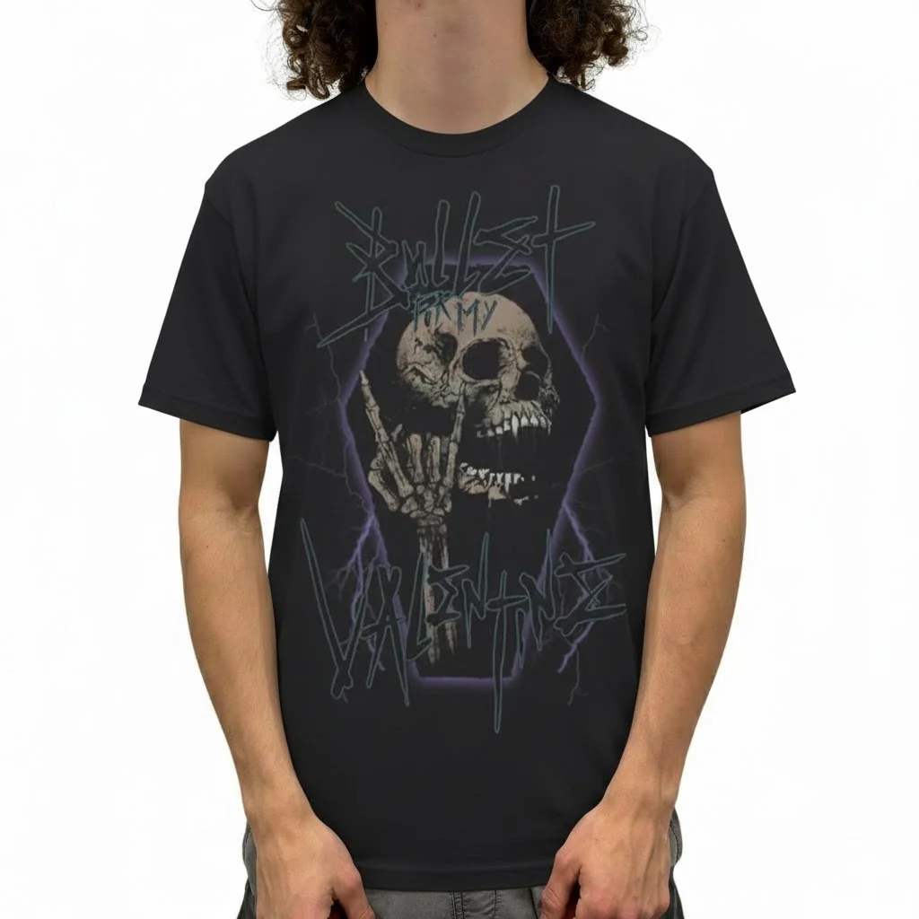 Bullet for My Valentine Skull T-Shirt - Image 2