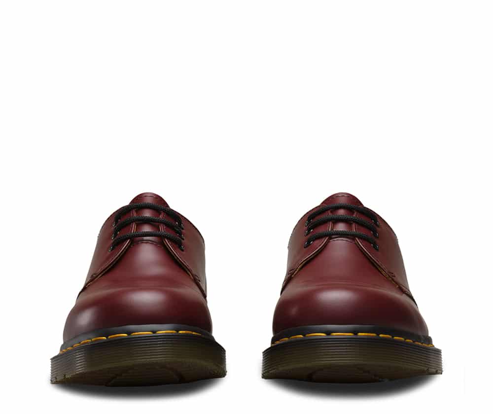 Dr. Martens 1461 Cherry Red Smooth 3-Eye Shoe - Image 3