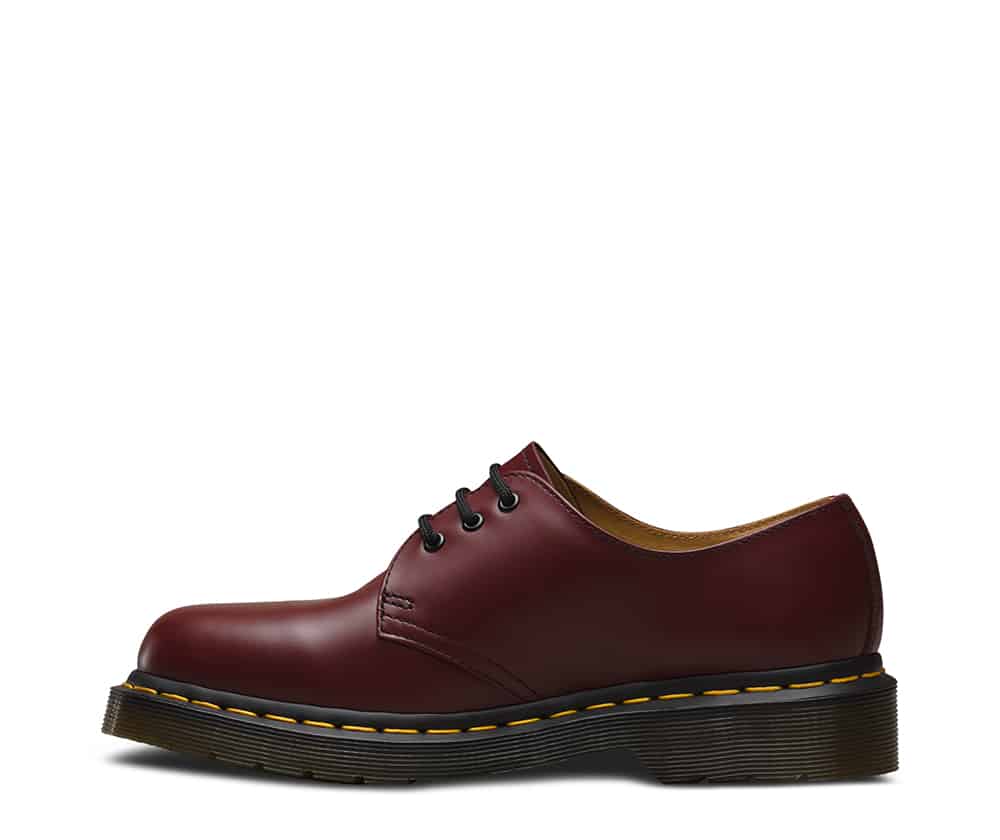 Dr. Martens 1461 Cherry Red Smooth 3-Eye Shoe - Image 4