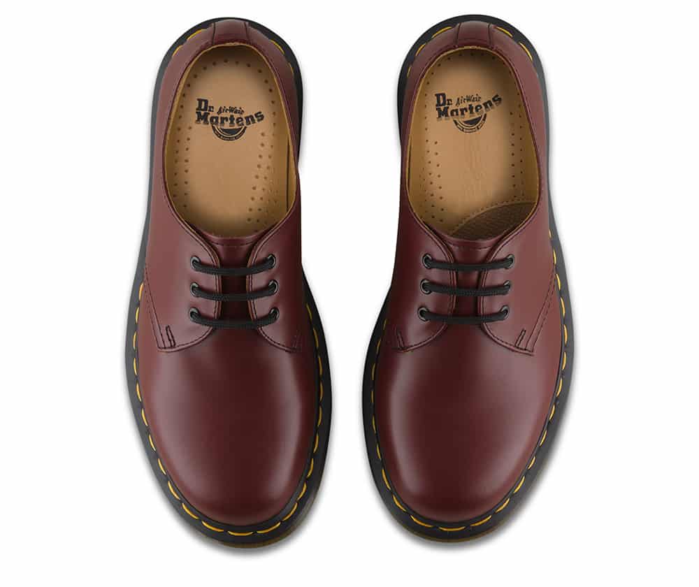 Dr. Martens 1461 Cherry Red Smooth 3-Eye Shoe - Image 7