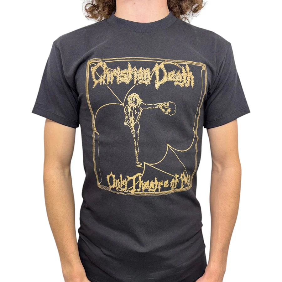 Christian Death Only Theatre of Pain Gold T-Shirt - Image 2