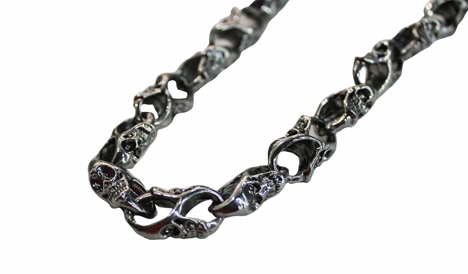 Chrome Skull Wallet Chain 31" - Image 2