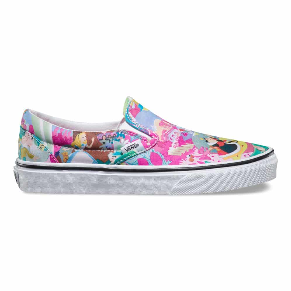 Vans Disney Classic Slip-On Alice in Wonderland Shoe Pink - Image 2