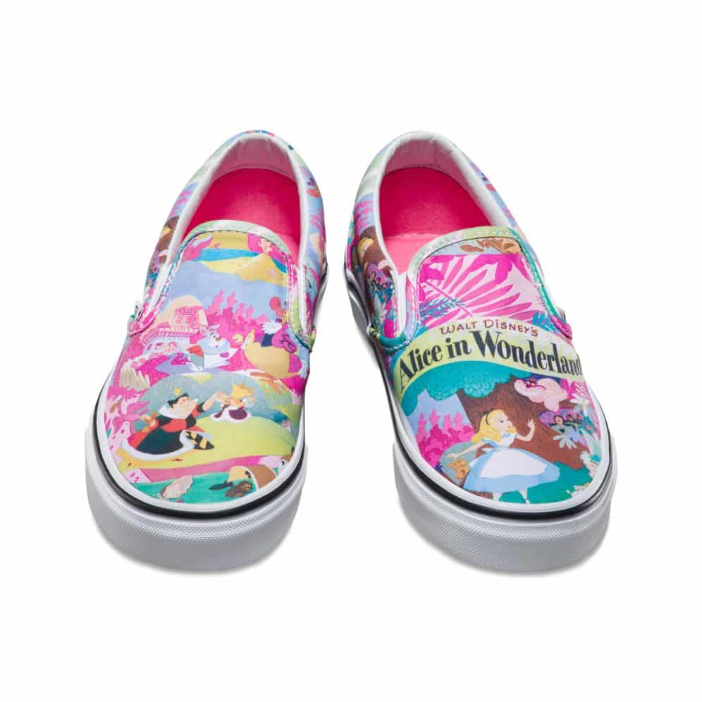 Vans Disney Classic Slip-On Alice in Wonderland Shoe Pink - Image 5