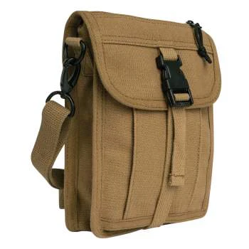 Coyote Brown Canvas Travel Portfolio Bag - Image 2
