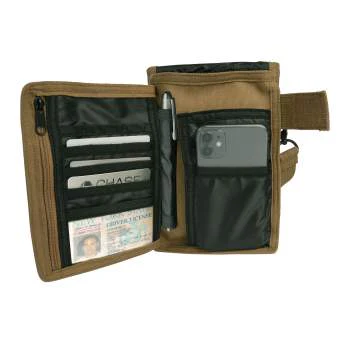 Coyote Brown Canvas Travel Portfolio Bag - Image 3