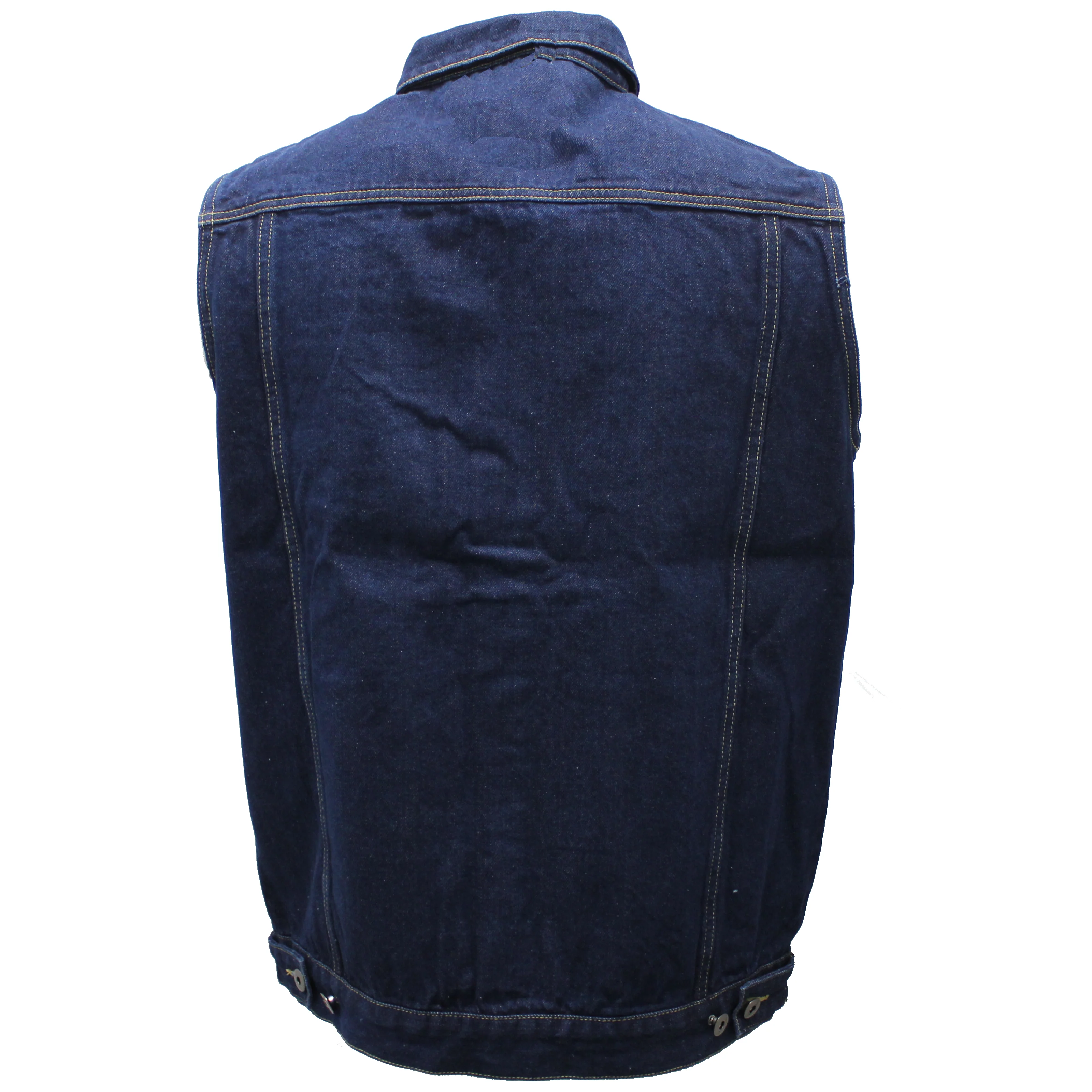 Dark Blue Denim Battle Vest - Image 4