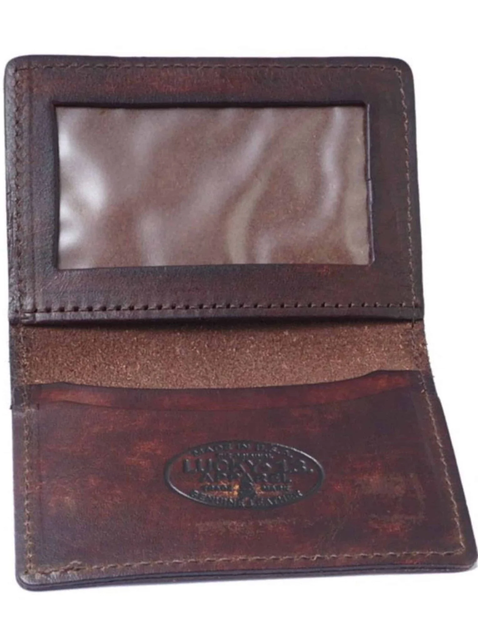 Lucky 13 Wallet Death or Glory Card Holder Brown - Image 2