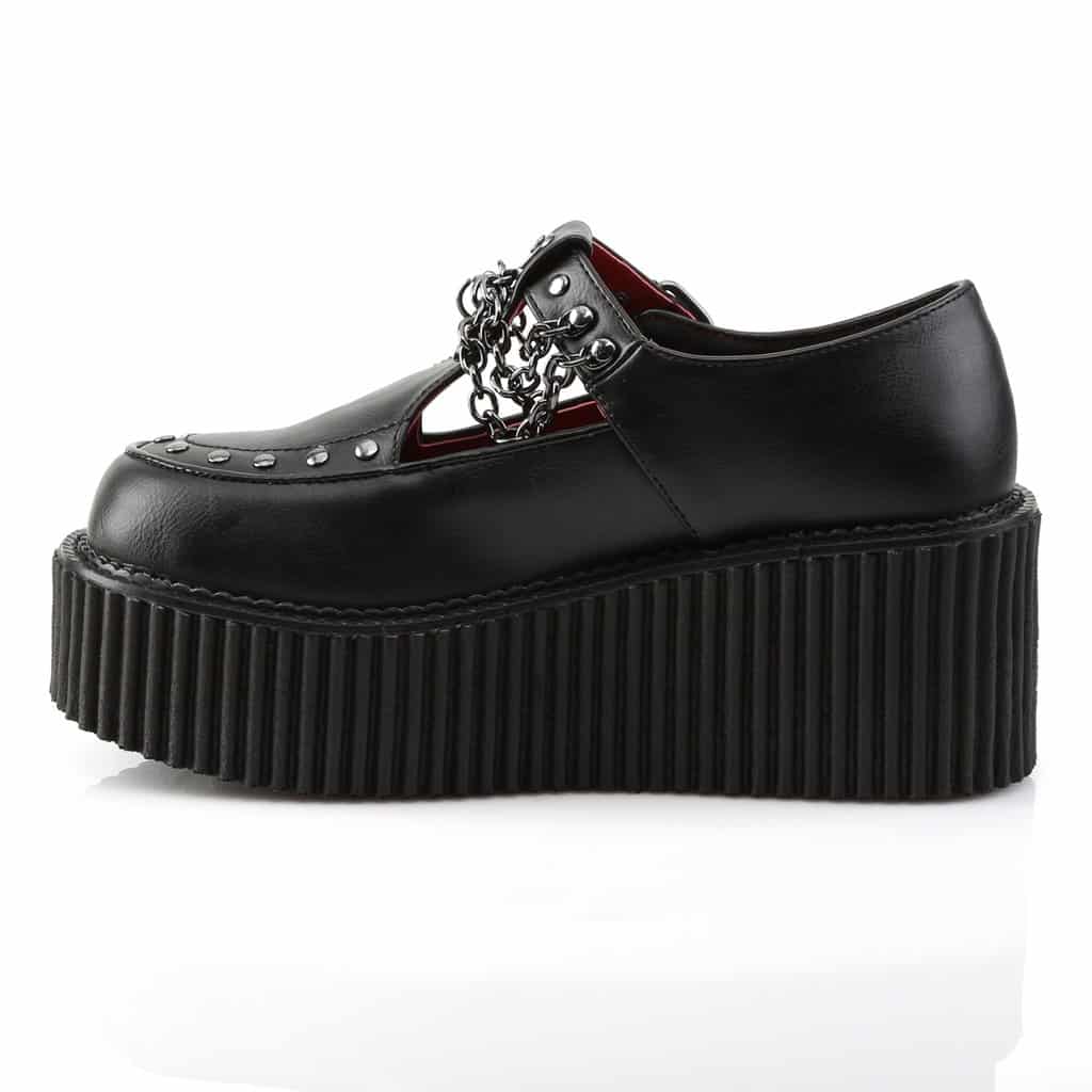 Demonia Platform T-Strap Creeper-215 - Image 3
