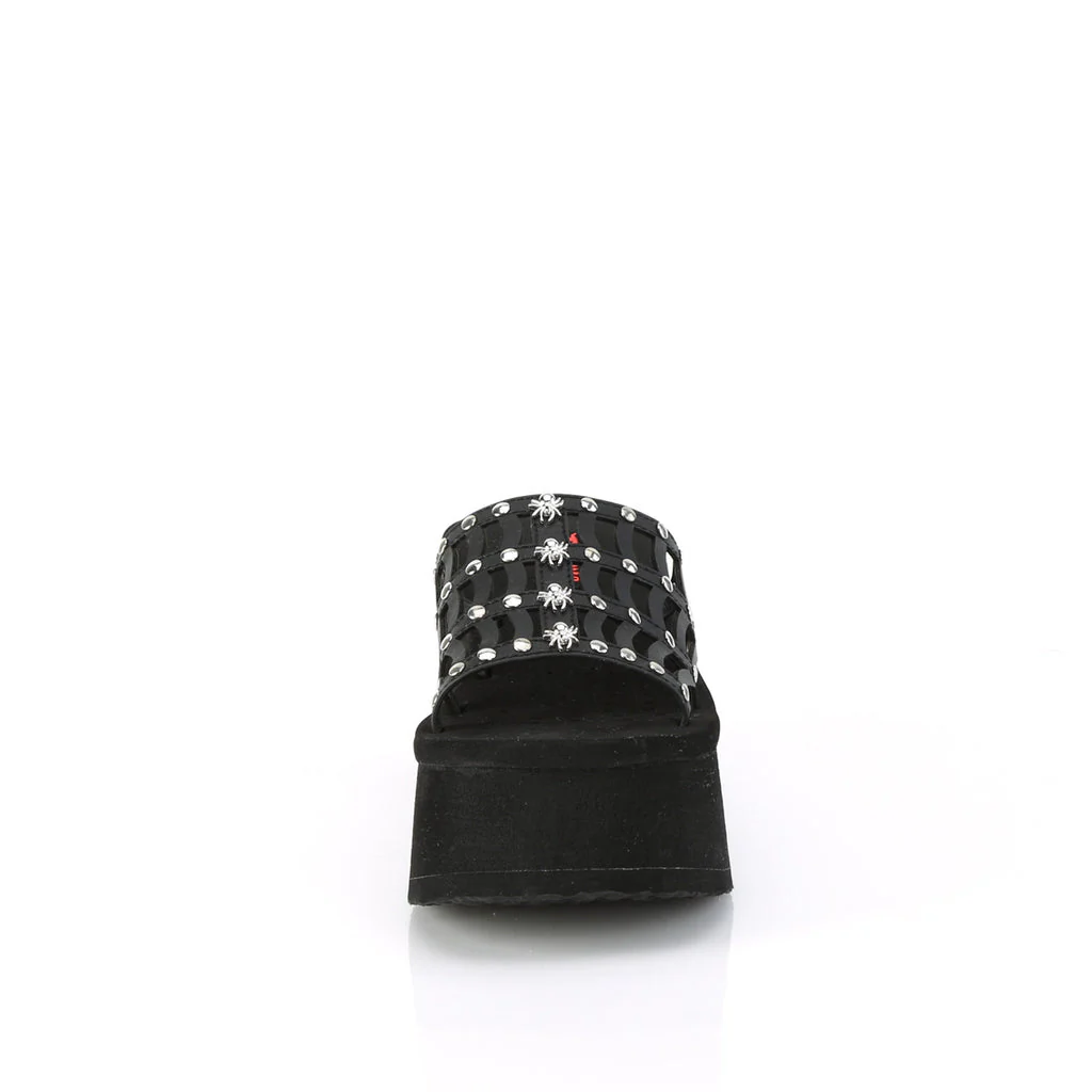Demonia Spiderweb Platform Sandal - Image 2