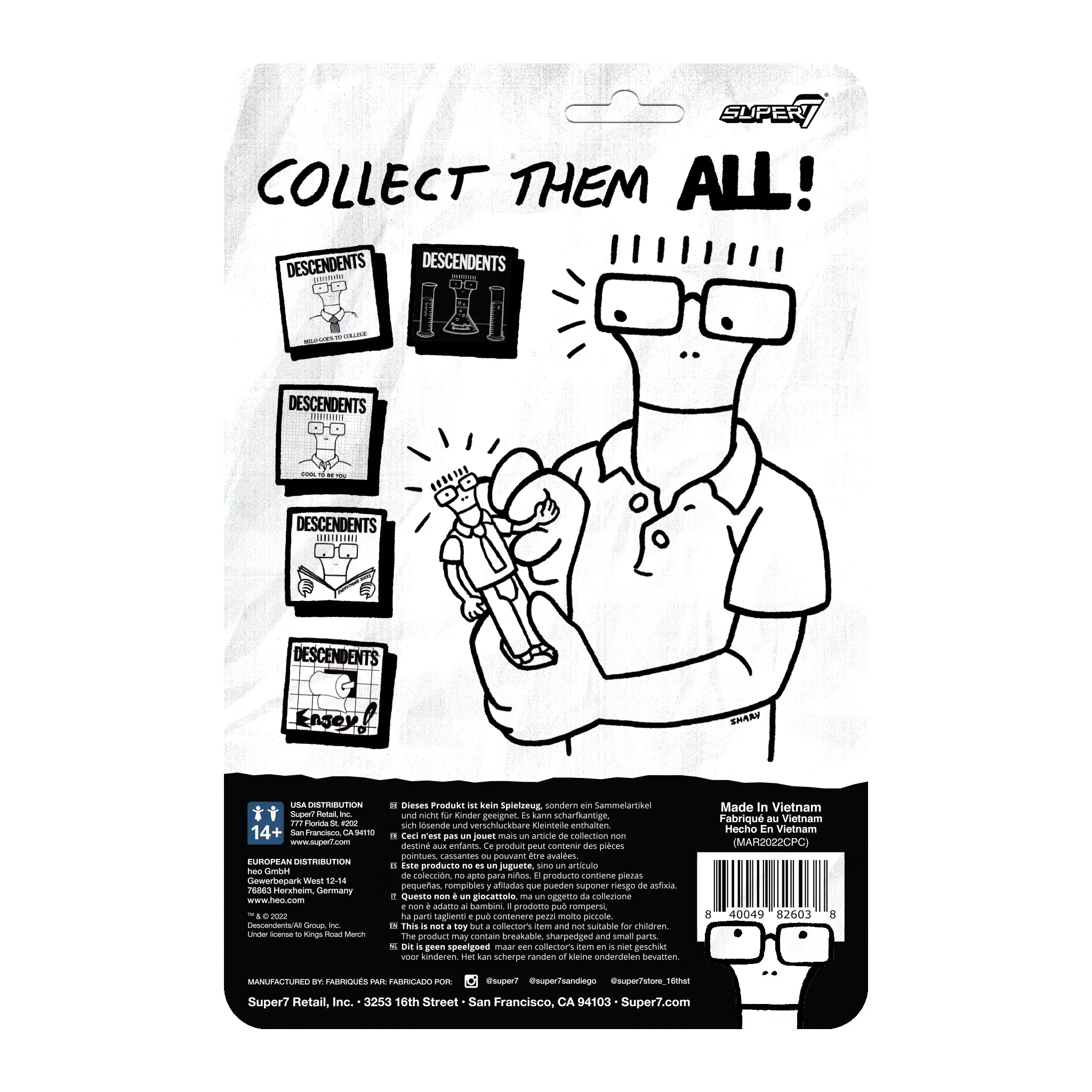 Descendents Milo Hypercaffium Spazzinate Figure by Super7 - Image 3