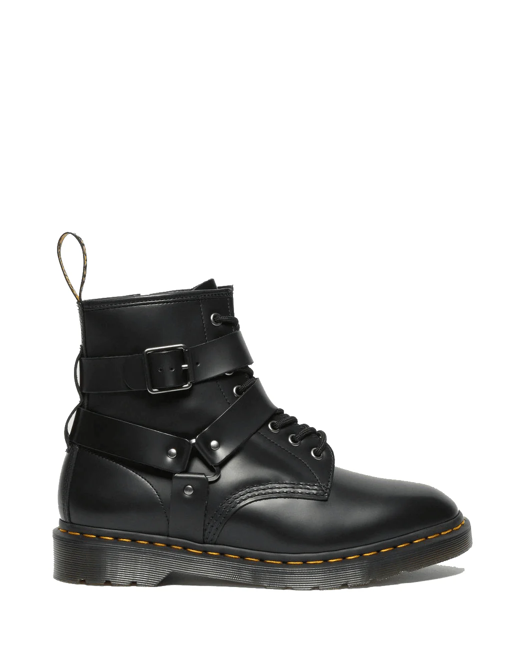Dr. Martens Leather Harness Lace Up Boots - Image 4