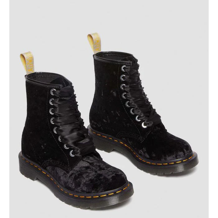 Dr. Martens Vegan 1460 Crushed Velvet 8-Eye Boot - Image 3