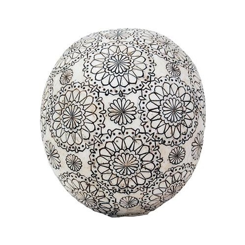 Gothic Floral Pattern Skull Head - Image 3