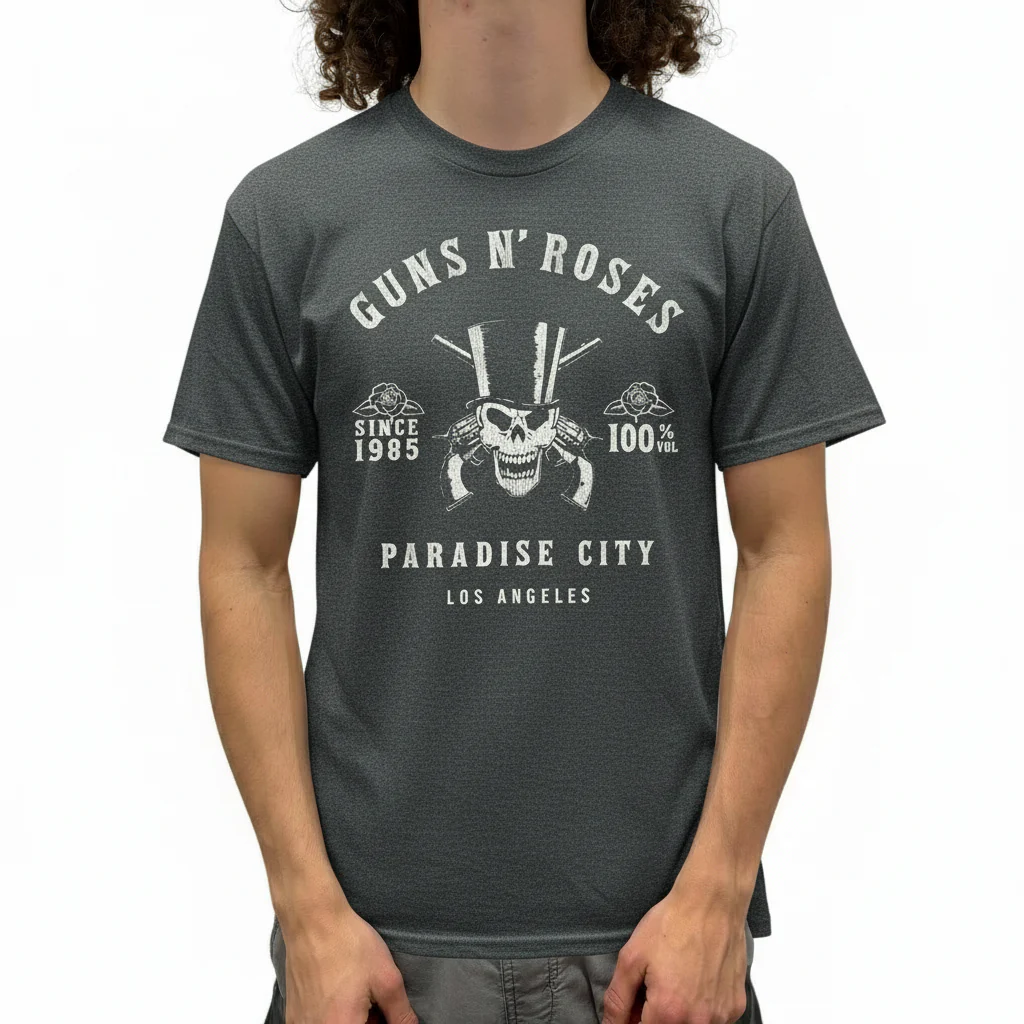 Guns N Roses Vintage LA Label T-Shirt - Image 2