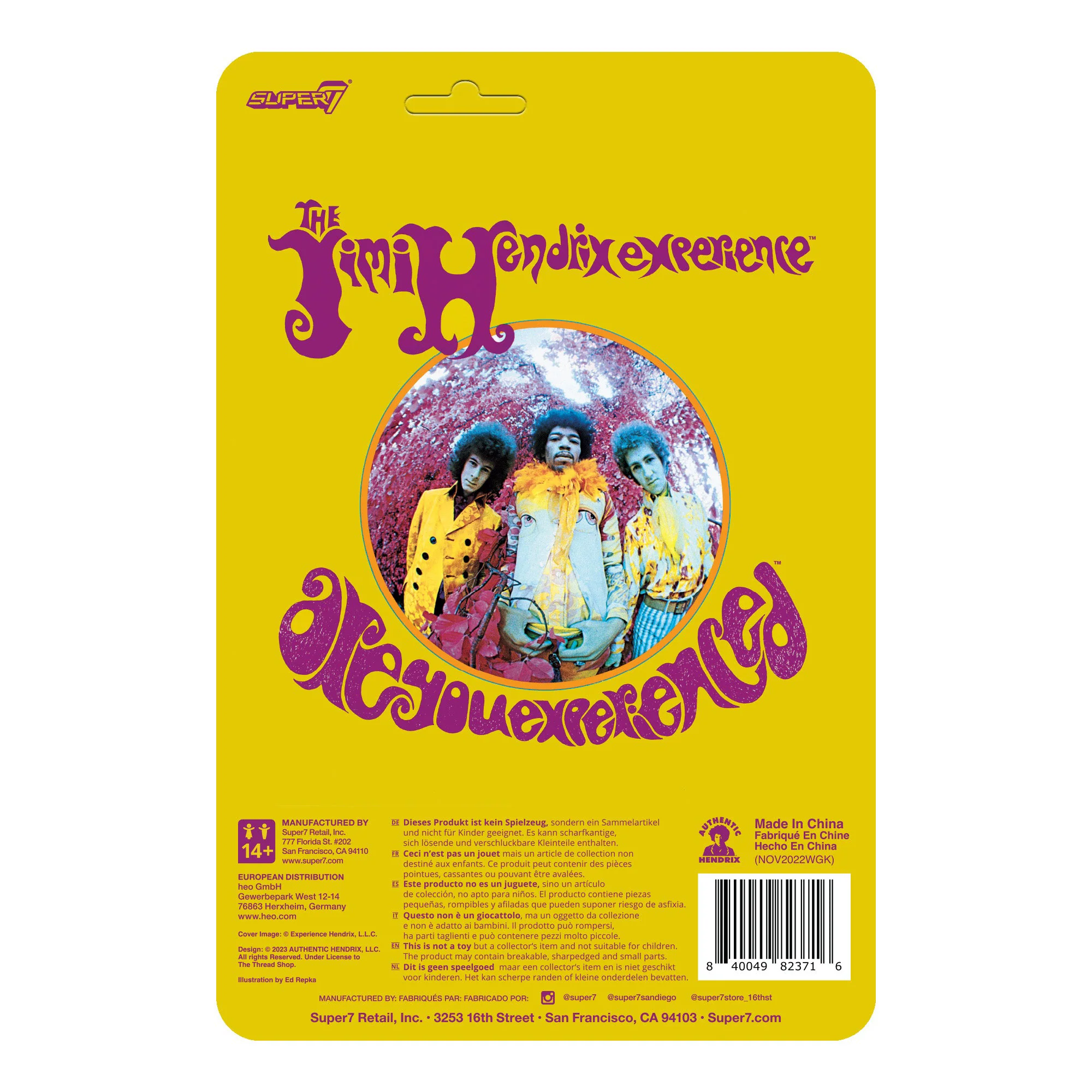Jimi Hendrix Are You Experienced Figure by Super7 - Image 4