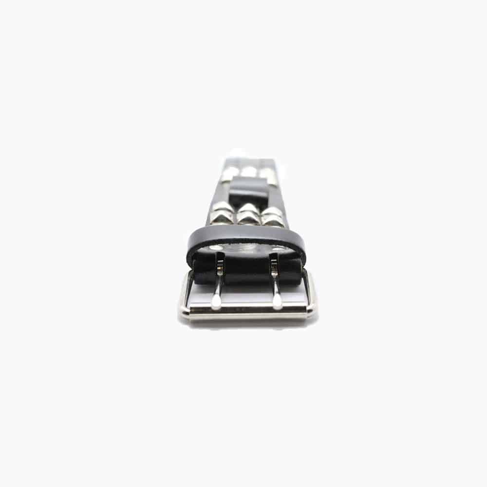 Leather Watchband w/Pyramid Studs - Image 3