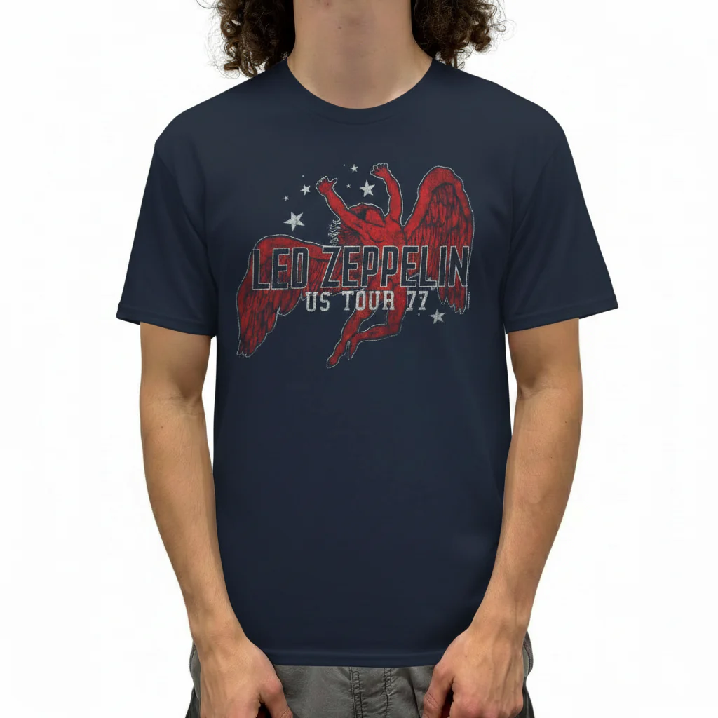 Led Zeppelin Red Icarus Stars T-Shirt - Image 2