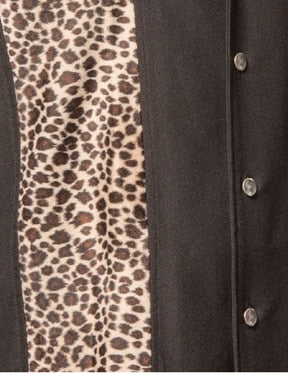 Leopard Black Bowling Shirt by Steady Clothing - Image 2