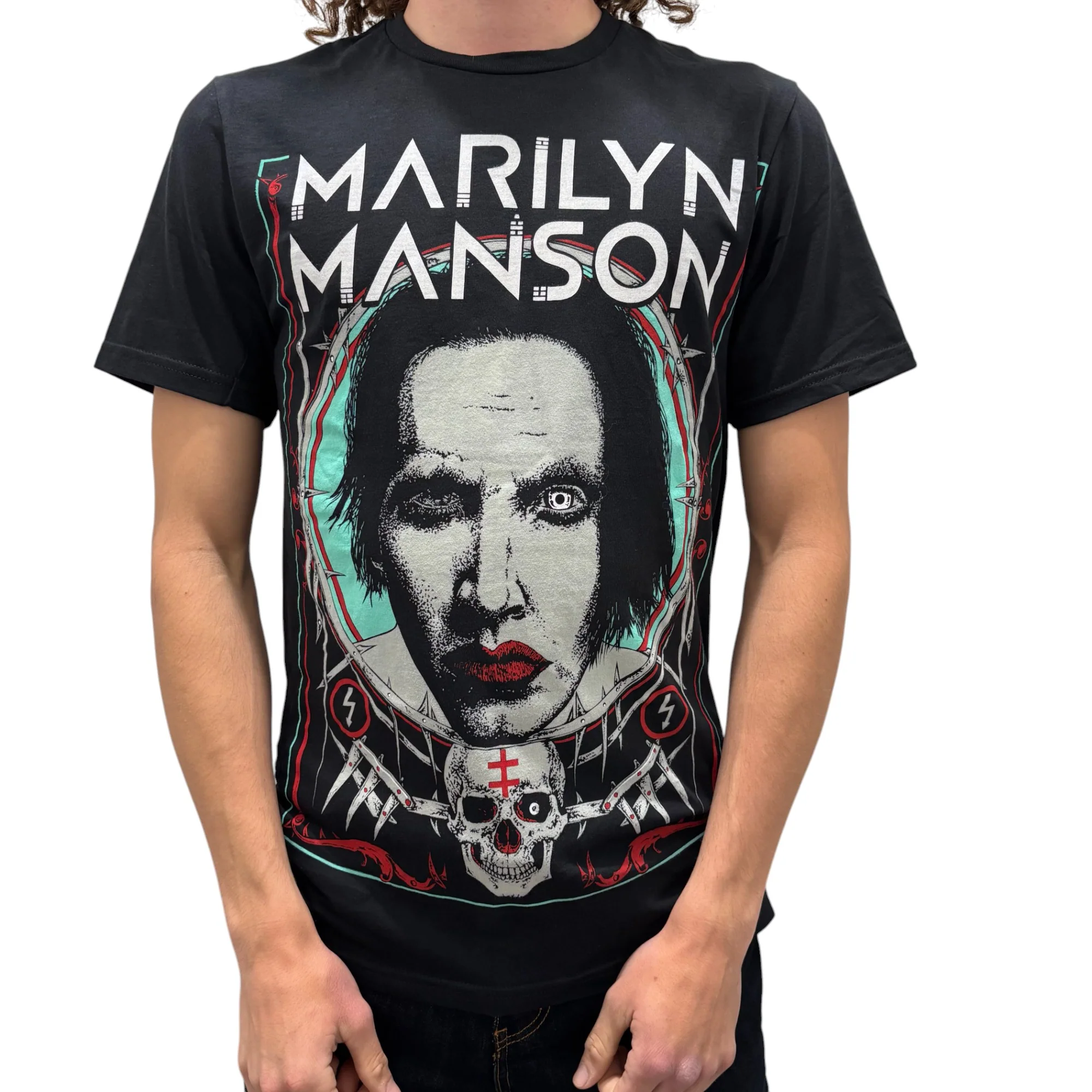 Marilyn Manson Face T-Shirt - Image 3