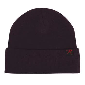Maroon Cuff Beanie - Image 2